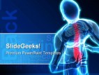 Back Pain Medical PowerPoint Template 0610