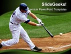 Baseball Sports PowerPoint Template 0610