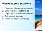 Beach Relax Beauty PowerPoint Template 1110