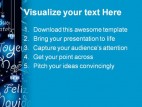 Blue Christmas Abstract PowerPoint Template 1010