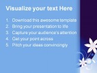 Blue Floral01 Abstract Beauty PowerPoint Template 0910
