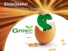 Business Growth Money PowerPoint Template 0510