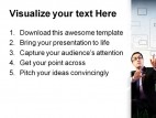 Businessman Digitizing Metaphor PowerPoint Templates And PowerPoint Backgrounds 0411