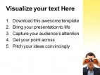 Businessman Search People PowerPoint Template 1010