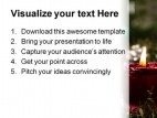 Candles Christmas PowerPoint Template 0610