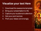 Candles Religion PowerPoint Template 0610