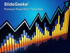 Chart Growth Business PowerPoint Template 0910
