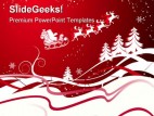 Christmas Abstract Beauty PowerPoint Template 1010