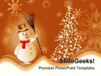 Christmas Background Beauty PowerPoint Template 1010