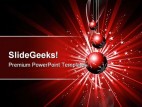 Christmas Balls Background PowerPoint Template 1010
