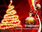 Christmas Tree Festival PowerPoint Backgrounds And Templates 1210
