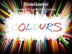 Colors Pencils Education PowerPoint Template 0910