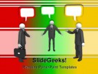 Conversation People PowerPoint Template 0510