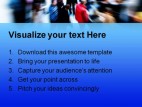 Crowd People PowerPoint Template 1110