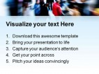 Crowd People PowerPoint Template 1110