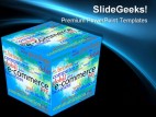 Cube Shapes Metaphor PowerPoint Backgrounds And Templates 1210