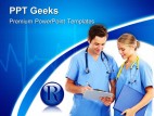 Doctors Disscuss Reports Medical PowerPoint Templates And PowerPoint Backgrounds 0411