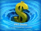 Dollar Sinks Business PowerPoint Templates And PowerPoint Backgrounds 0411