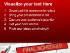 Final Schedule Business PowerPoint Background And Template 1210