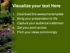 Garden Nature PowerPoint Template 0610
