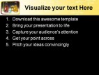 Glassware Labortary Medical PowerPoint Template 0910