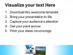 Global Communication Computer PowerPoint Templates And PowerPoint Backgrounds 0411