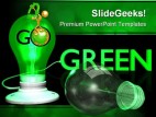 Go Green Earth PowerPoint Template 0510