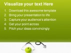 Green Apple Wear Stethoscope Health PowerPoint Background And Template 1210