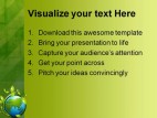 Green Planet Nature PowerPoint Template 0910