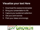 Growth Business PowerPoint Backgrounds And Templates 1210