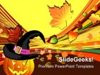 Halloween Autumn Abstract Beauty PowerPoint Template 1010