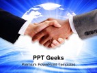 Handshake Business PowerPoint Templates And PowerPoint Backgrounds 0411