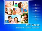 Happy Family Children PowerPoint Templates And PowerPoint Backgrounds 0411