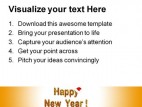 Happy New Year 2011 Festival PowerPoint Backgrounds And Templates 1210