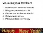 Happy New Year Festival PowerPoint Template 1010