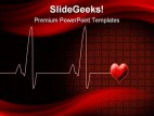 Heart Beat Medical PowerPoint Template 0610