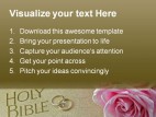 Holy Bible Religion PowerPoint Template 0610