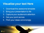 Jet Plane Transportation PowerPoint Template 0610