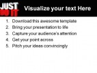 Just Do It People PowerPoint Template 0910