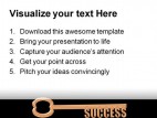 Key To Success Business PowerPoint Background And Template 1210