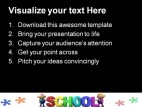Kids With School Education PowerPoint Template 1110