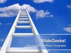 Ladder To Sky Future PowerPoint Background And Template 1210