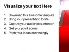 Ladder With Red Carpet Future PowerPoint Template 1110