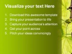 Leaves Green Nature PowerPoint Template 1110