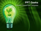 Light Bulb With Plant Nature PowerPoint Templates And PowerPoint Backgrounds 0411