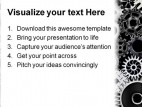 Many Gears Industrial PowerPoint Template 0810