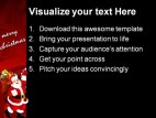 Merry Christmas With Santa Holidays PowerPoint Template 1010