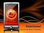 Mobile Device Internet PowerPoint Template 0810