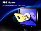 Network Access Computer PowerPoint Templates And PowerPoint Backgrounds 0411