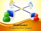 Networking Internet PowerPoint Template 1010